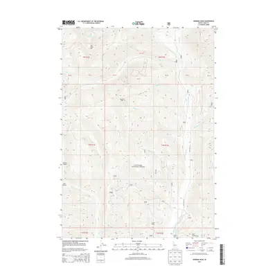 2013 Map of Newman Peak, 2013 Print