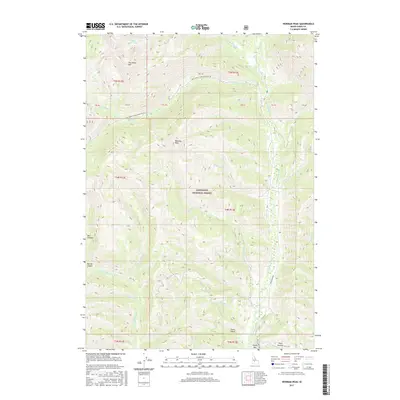 2017 Map of Newman Peak, 2017 Print