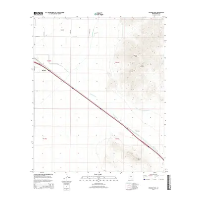 2014 Map of Newman Peak, 2014 Print