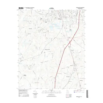 2014 Map of Newnan South, 2014 Print
