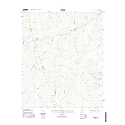 2017 Map of Newnan SW, 2017 Print
