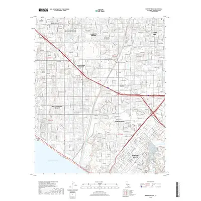2018 Map of Newport Beach, 2018 Print