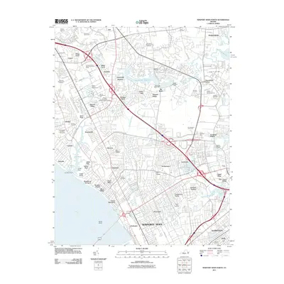 2011 Map of Newport News North, 2011 Print