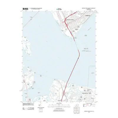 2011 Map of Newport News South, 2011 Print