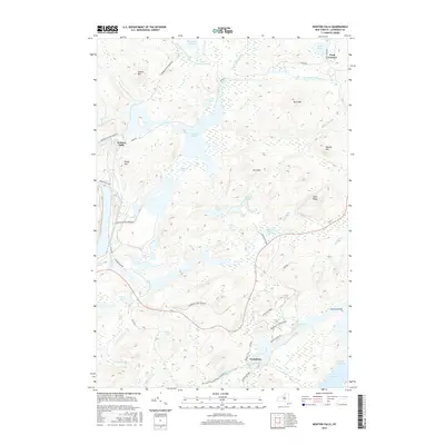 2016 Map of Newton Falls, 2016 Print