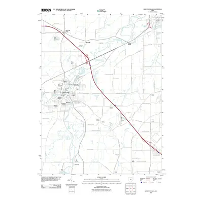 2010 Map of Newton Falls, 2010 Print