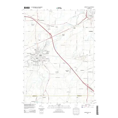 2013 Map of Newton Falls, 2013 Print