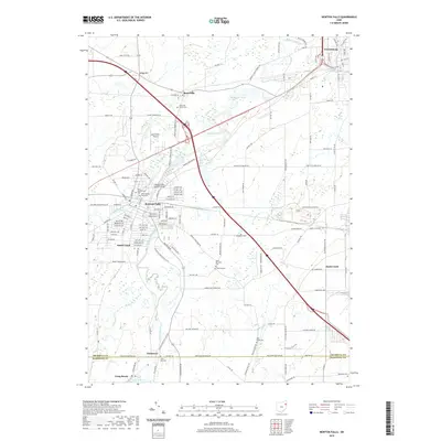 2019 Map of Newton Falls, 2019 Print