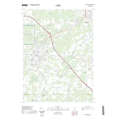 2023 Map of Newton Falls, 2023 Print
