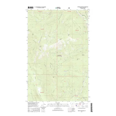 2017 Map of Newton Mountain, 2017 Print
