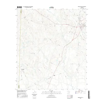 2016 Map of Newton West, 2016 Print