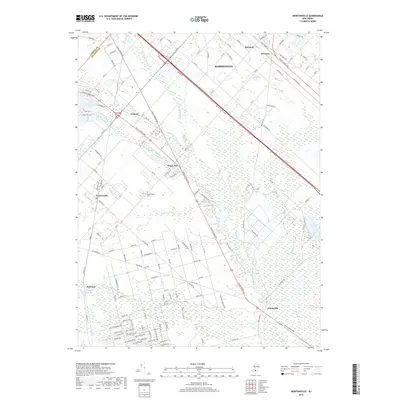 2019 Map of Newtonville, 2019 Print