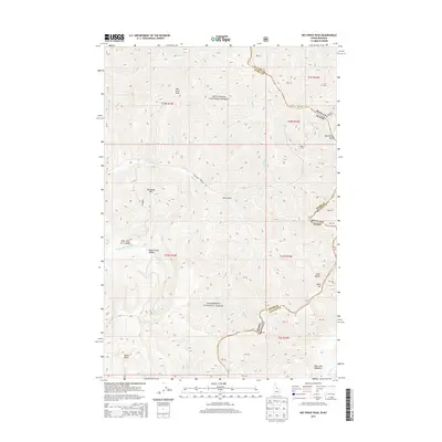2013 Map of Nez Perce Peak, 2013 Print