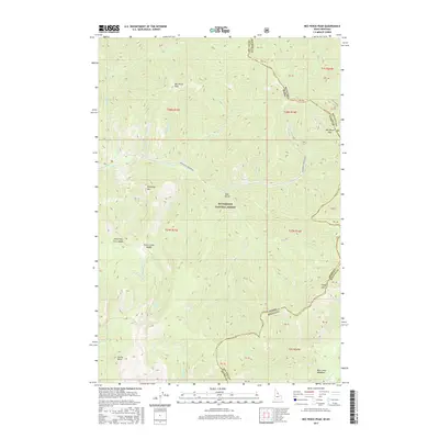 2017 Map of Nez Perce Peak, 2017 Print