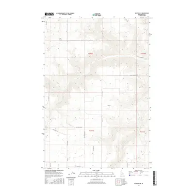2017 Map of Nezperce SE, 2017 Print