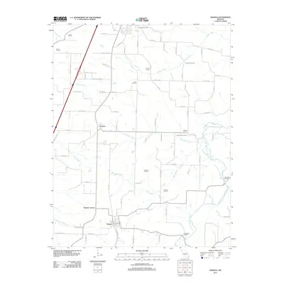 2011 Map of Niangua, 2011 Print