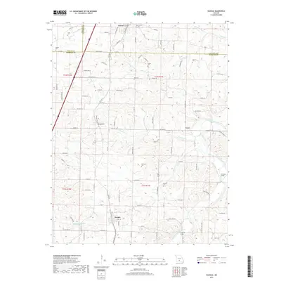2017 Map of Niangua, 2017 Print