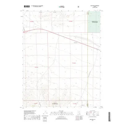 2018 Map of Niavi Wash, 2018 Print