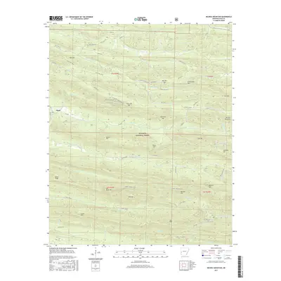 2017 Map of Nichols Mountain, 2017 Print