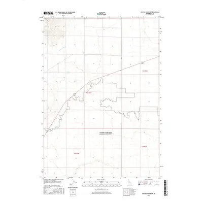 2017 Map of Nichols Reservoir, 2017 Print