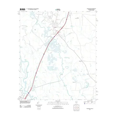 2012 Map of Nicholson, 2012 Print