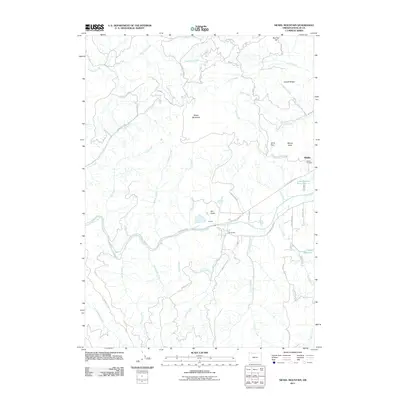2011 Map of Nickel Mountain, 2011 Print