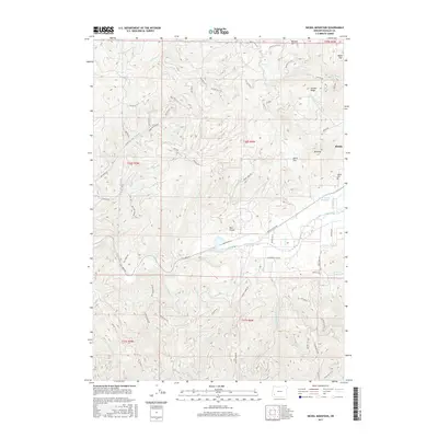 2017 Map of Nickel Mountain, 2017 Print