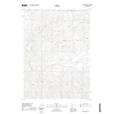2020 Map of Nickel Mountain, 2020 Print