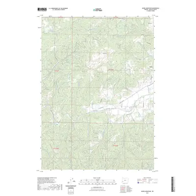 2023 Map of Nickel Mountain, 2023 Print