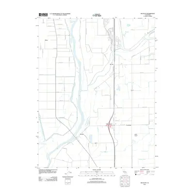 2012 Map of Nicolaus, 2012 Print