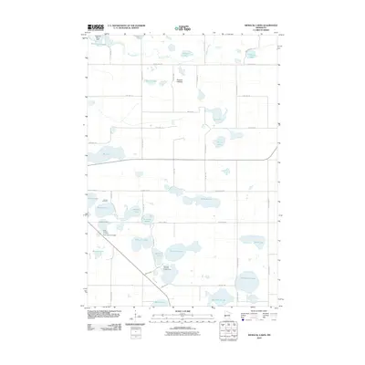 2010 Map of Niemackl Lakes, 2010 Print