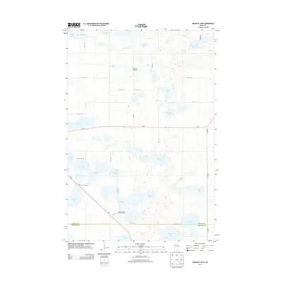 2013 Map of Niemackl Lakes, 2013 Print