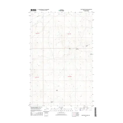 2017 Map of Nightshoot Coulee, 2017 Print