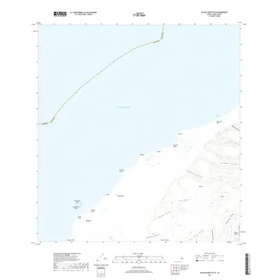 2017 Map of Niihau North OE W, 2017 Print