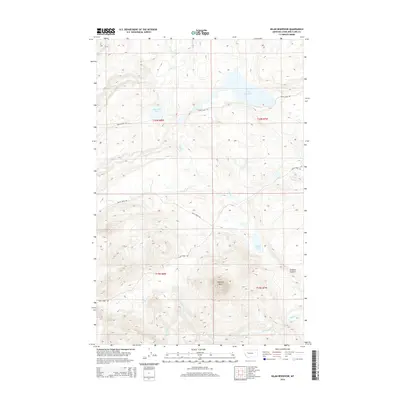 2014 Map of Nilan Reservoir, 2014 Print