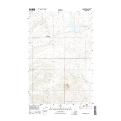 2017 Map of Nilan Reservoir, 2017 Print