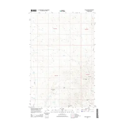 2014 Map of Niles Coulee, 2014 Print