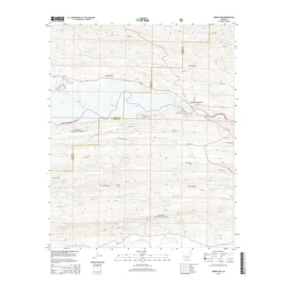 2014 Map of Nimrod Dam, 2014 Print