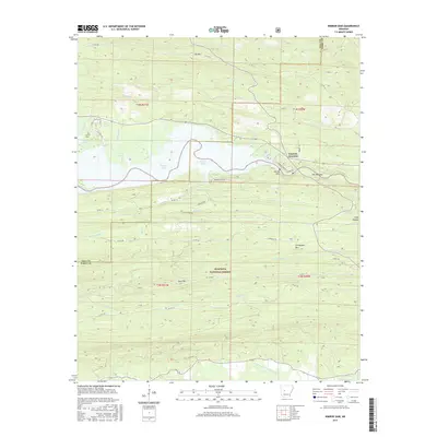2017 Map of Nimrod Dam, 2017 Print