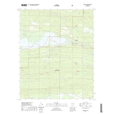 2020 Map of Nimrod Dam, 2020 Print