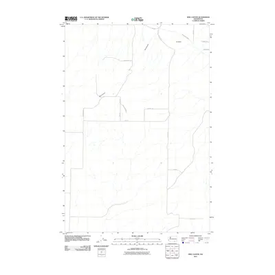 2011 Map of Nine Canyon, 2011 Print