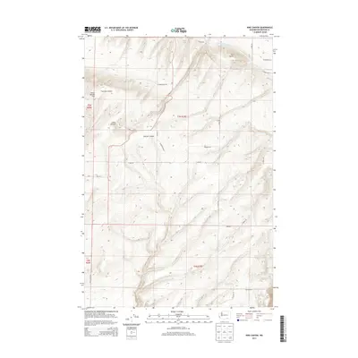 2013 Map of Nine Canyon, 2013 Print