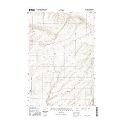 2017 Map of Nine Canyon, 2017 Print