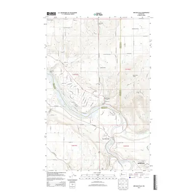 2014 Map of Nine Mile Falls, 2014 Print