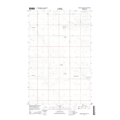 2014 Map of Ninemile Coulee West, 2014 Print