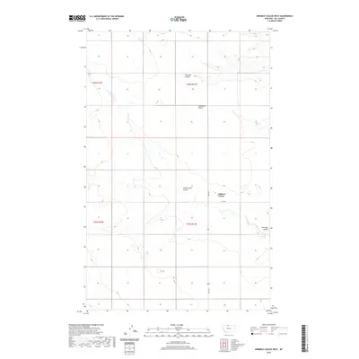 2020 Map of Ninemile Coulee West, 2020 Print
