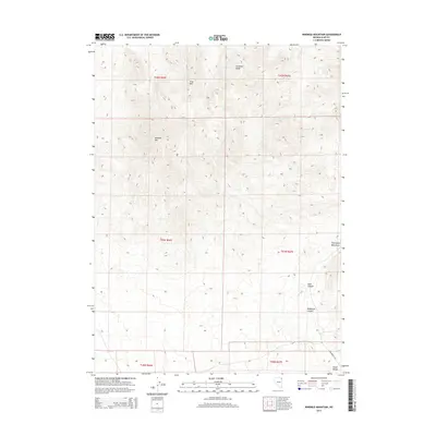 2014 Map of Ninemile Mountain, 2014 Print