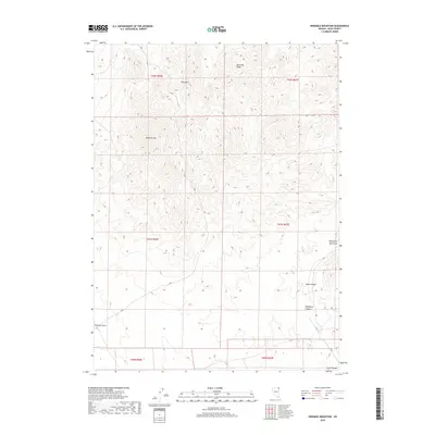 2018 Map of Ninemile Mountain, 2018 Print