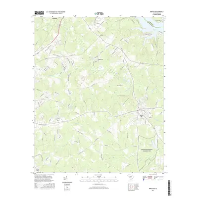 2017 Map of Ninety Six, 2017 Print