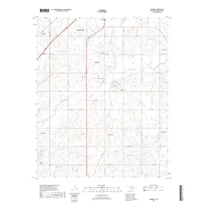 2018 Map of Ninnekah, 2018 Print